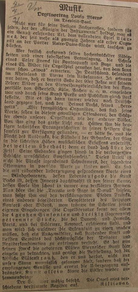 Volkswacht-Rezension 1921